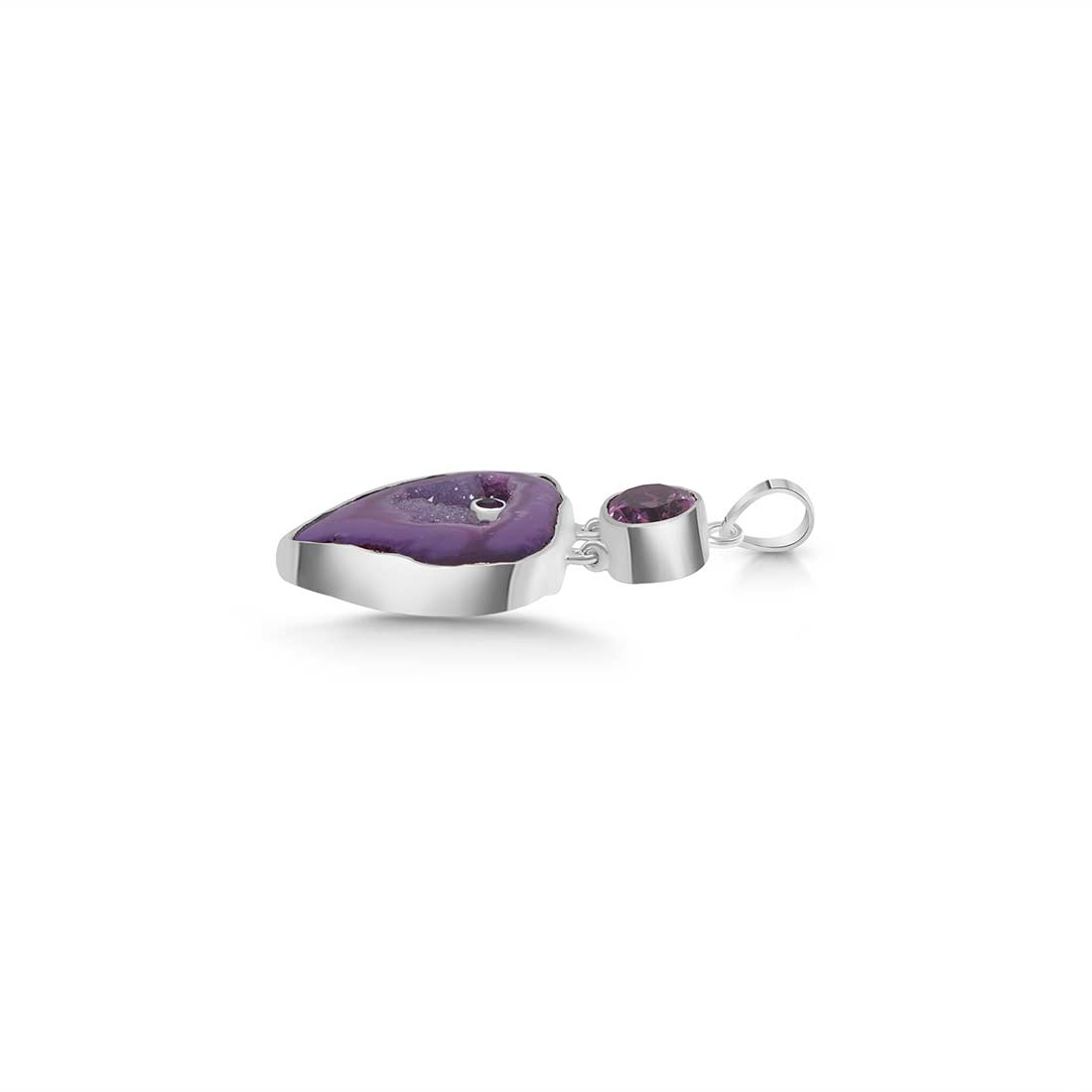 Purple Agate Pendant-(APU-P-29.)